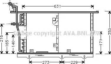 Ava Quality Cooling MS 5201 - Конденсатор кондиционера autobalta.com