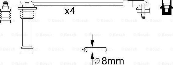 BOSCH 0 986 356 805 - Комплект проводов зажигания autobalta.com