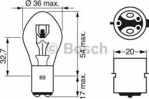 BOSCH 1 987 302 209 - Лампа накаливания, освещение щитка приборов autobalta.com