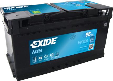 Exide EK950 - Startera akumulatoru baterija autobalta.com