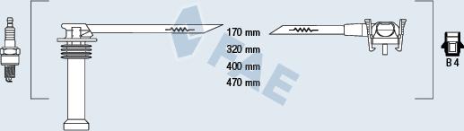 FAE 85120 - Комплект проводов зажигания autobalta.com