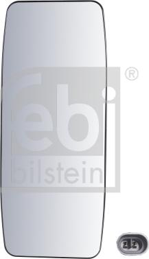 Febi Bilstein 102075 - Зеркальное стекло, наружное зеркало autobalta.com