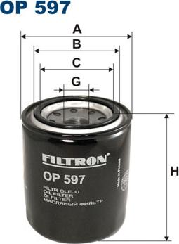 Filtron OP597 - Масляный фильтр autobalta.com