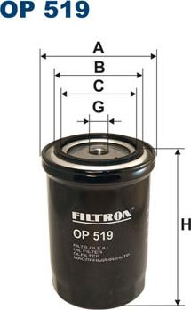 Filtron OP 519 - Масляный фильтр autobalta.com