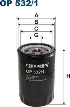Filtron OP532/1 - Масляный фильтр autobalta.com