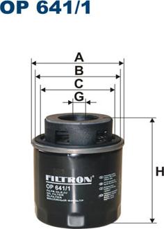 Filtron OP 641/1 - Масляный фильтр autobalta.com