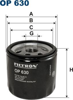 Filtron OP 630 - Масляный фильтр autobalta.com
