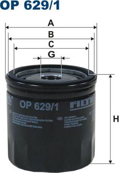 Filtron OP629/1 - Масляный фильтр autobalta.com