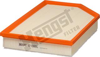 Hengst Filter E1000L - Воздушный фильтр, двигатель autobalta.com