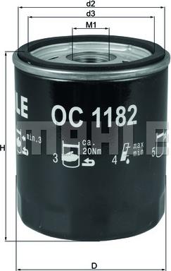 KNECHT OC 1182 - Масляный фильтр autobalta.com