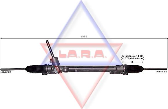 LA.R.A. 200022 - Рулевой механизм, рейка autobalta.com
