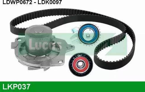 Lucas Engine Drive LKP037 - Водяной насос + комплект зубчатого ремня ГРМ autobalta.com