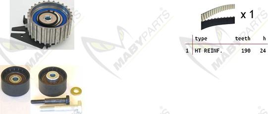 Mabyparts OBK010065 - Комплект зубчатого ремня ГРМ autobalta.com