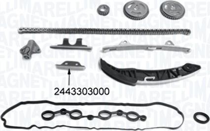 Magneti Marelli 341500001350 - Комплект цепи привода распредвала autobalta.com