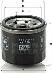 Mann-Filter W 6011 - Масляный фильтр autobalta.com