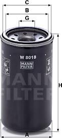 Mann-Filter W 8018 - Масляный фильтр autobalta.com