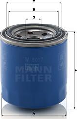 Mann-Filter W 8017 - Масляный фильтр autobalta.com