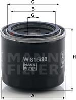 Mann-Filter W 815/80 - Масляный фильтр autobalta.com