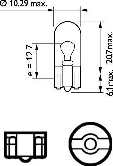 PHILIPS 12961XVPB2 - Лампа накаливания, фонарь указателя поворота autobalta.com