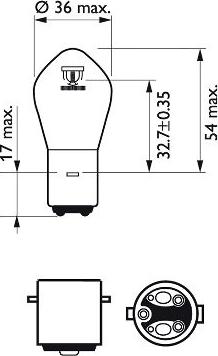 PHILIPS 12728C1 - Лампа накаливания, фара дальнего света autobalta.com