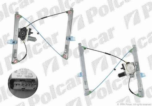 Polcar 2308PSE2 - Stikla pacelšanas mehānisms autobalta.com