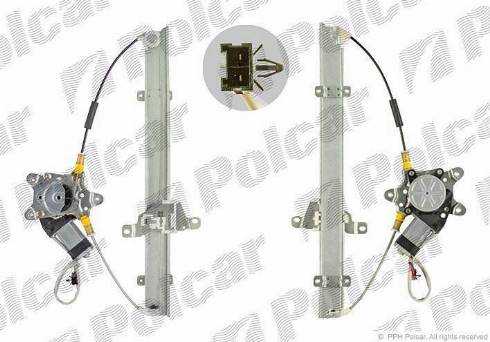 Polcar 2728PSE1 - Stikla pacelšanas mehānisms autobalta.com