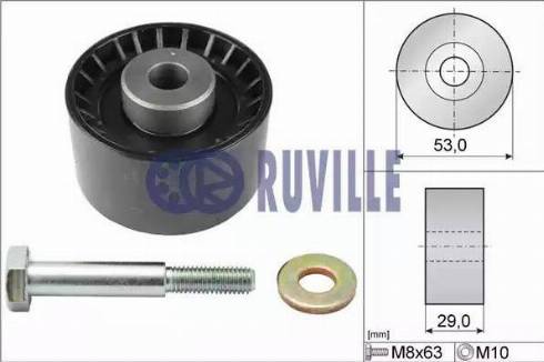 Ruville 55898 - Направляющий ролик, зубчатый ремень ГРМ autobalta.com
