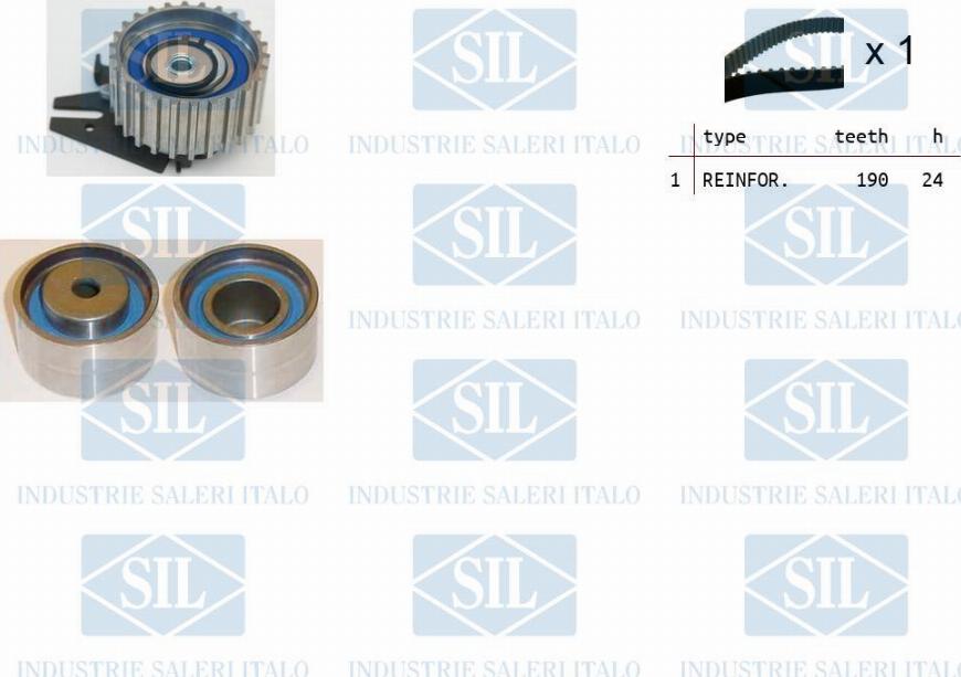 Saleri SIL TK1045 - Комплект зубчатого ремня ГРМ autobalta.com