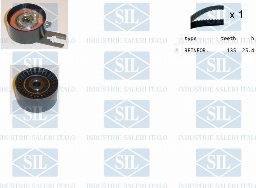 Saleri SIL TK1121 - Комплект зубчатого ремня ГРМ autobalta.com