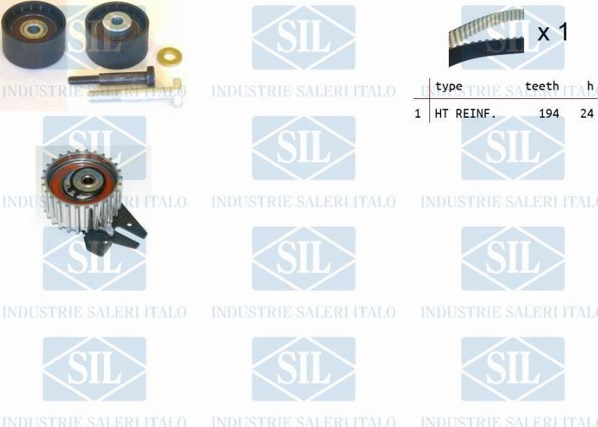 Saleri SIL TK1303 - Комплект зубчатого ремня ГРМ autobalta.com