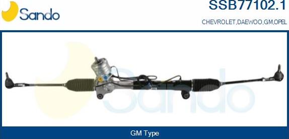 Sando SSB77102.1 - Рулевой механизм, рейка autobalta.com