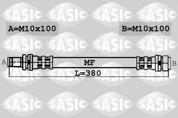 Sasic 6606190 - Тормозной шланг autobalta.com