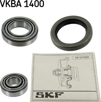 SKF VKBA 1400 - Комплект подшипника ступицы колеса autobalta.com