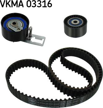 SKF VKMA 03316 - Комплект зубчатого ремня ГРМ autobalta.com