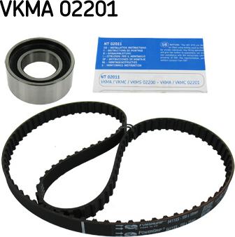 SKF VKMA02201 - Комплект зубчатого ремня ГРМ autobalta.com