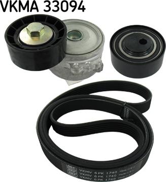 SKF VKMA33094 - Поликлиновый ременный комплект autobalta.com