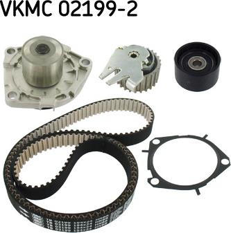 SKF VKMC 02199-2 - Водяной насос + комплект зубчатого ремня ГРМ autobalta.com