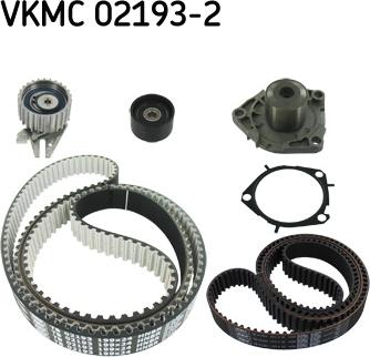 SKF VKMC 02193-2 - Водяной насос + комплект зубчатого ремня ГРМ autobalta.com