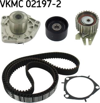 SKF VKMC 02197-2 - Водяной насос + комплект зубчатого ремня ГРМ autobalta.com