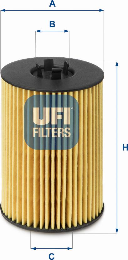 UFI 25.144.00 - Масляный фильтр autobalta.com