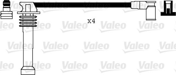 Valeo 346104 - Комплект проводов зажигания autobalta.com