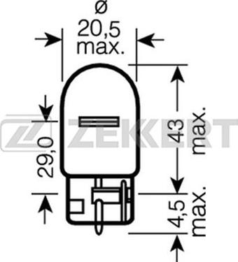 Zekkert LP-1150 - Лампа накаливания, фонарь указателя поворота autobalta.com
