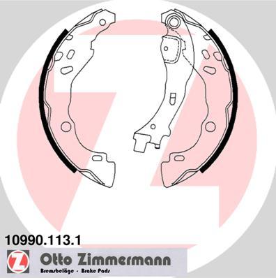 Zimmermann 10990.113.1 - Комплект тормозных колодок, барабанные autobalta.com