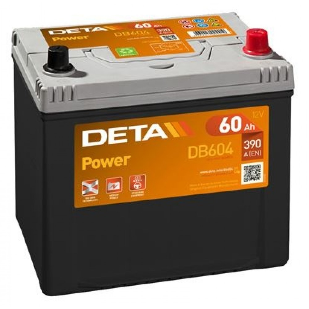 DETA POWER DB-604 12V/60Ah/390A AKB 230x172x220