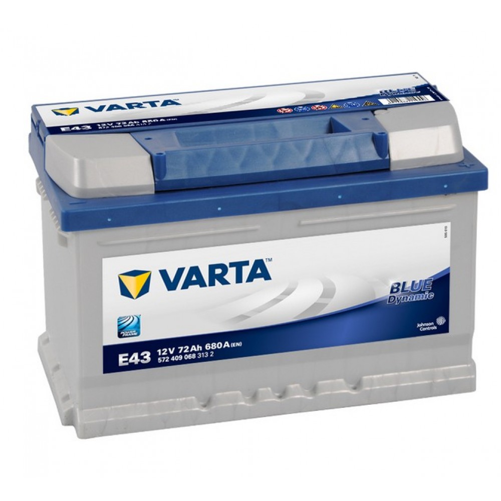 VARTA E43 BLUE Dynamic 572409068 72Ah 680A
